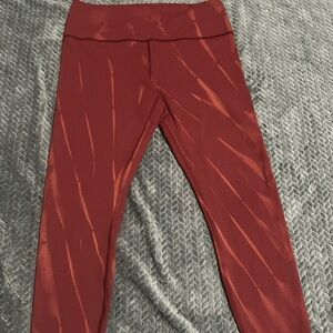 lululemon athletica Rust Red High-Rise Leggings